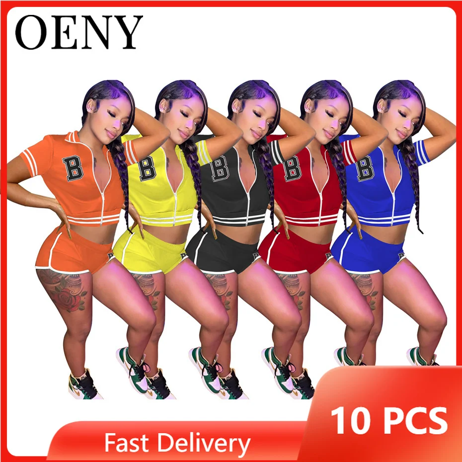 2022 Summer Women's Baseball Suit Zipper Stand Collar Letter Embroidered 2 Piece Sportsuit Set Wholesale Items Bulk Lots O9104
2022 Summer Women's Baseball Suit Zipper Stand Collar Letter Embroidered 2 Piece Sportsuit Set Wholesale Items Bulk Lots O9104