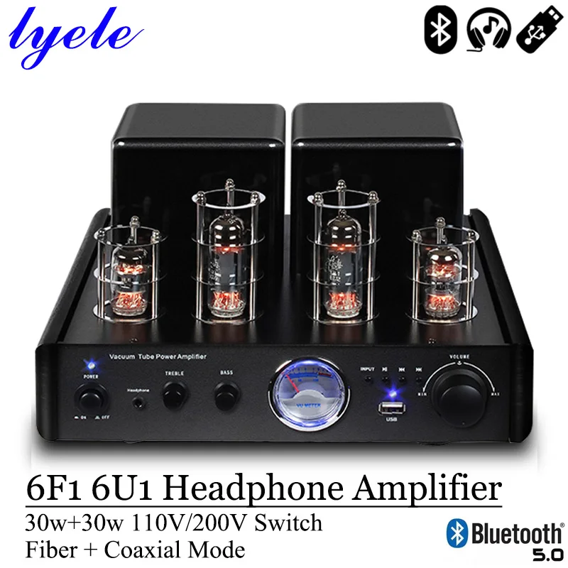 Lyele Audio 6F1 6U1 Vacuum Tube Amplifier Headphone Amplifier 2.1 Subwoofer Vu Meter Bluetooth 5.0 High Power Audio Usb Player
Lyele Audio 6F1 6U1 Vacuum Tube Amplifier Headphone Amplifier 2.1 Subwoofer Vu Meter Bluetooth 5.0 High Power Audio Usb Player