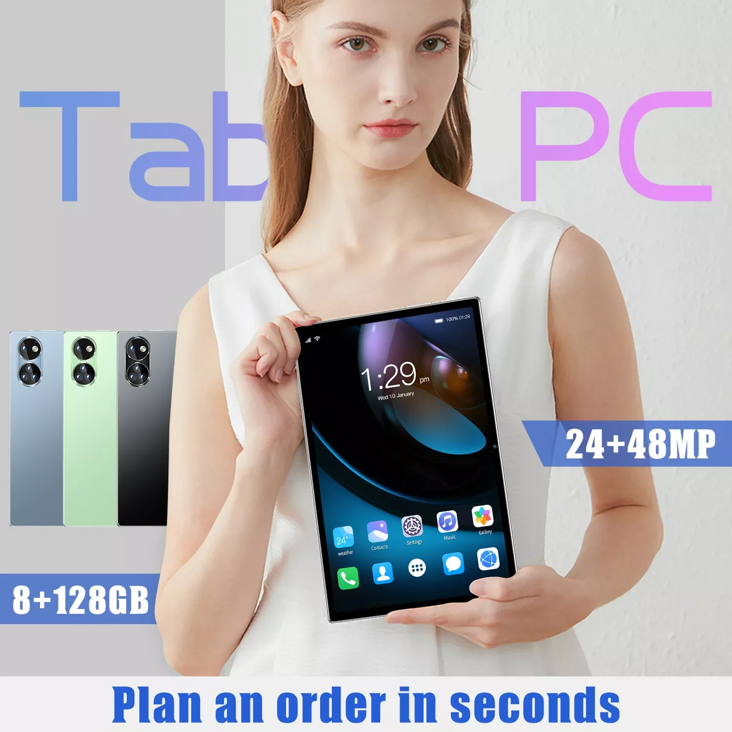 Новинка 10,1 дюймовые Планшеты Android 12 WIFI 2K ЖК-экран Восьмиядерный процессор Snapdragon 8 Гб 128 Гб планшет Android
Новинка 10,1 дюймовые Планшеты Android 12 WIFI 2K ЖК-экран Восьмиядерный процессор Snapdragon 8 Гб 128 Гб планшет Android