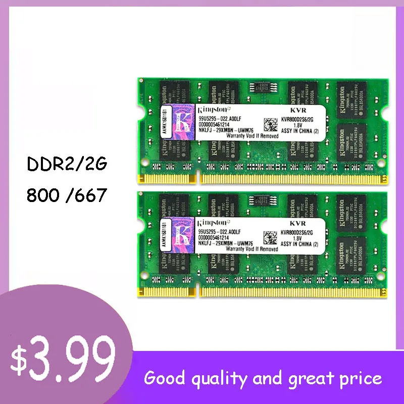 DDR2 2 Гб, 800 МГц, 667 МГц, PC2 6400U 5300U, 200 контактов, 1,8 в, совместим со стандартным блоком оперативной памяти UDIMM RAM
DDR2 2 Гб, 800 МГц, 667 МГц, PC2 6400U 5300U, 200 контактов, 1,8 в, совместим со стандартным блоком оперативной памяти UDIMM RAM
