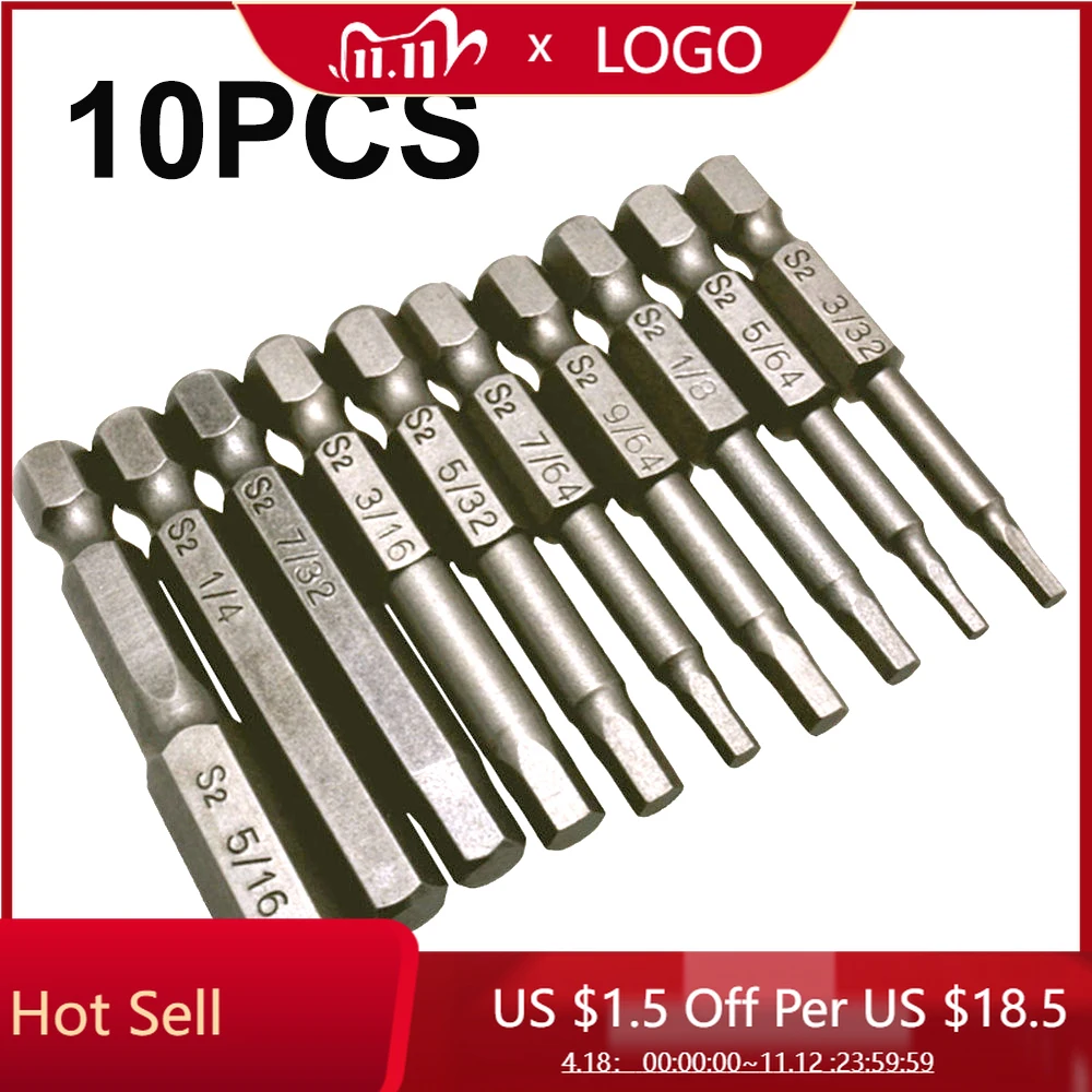 10pcs Hex Shank Screwdriver Wrench Drive Power Drill Socket Extension Key Allen Bit Drill Magnetic Adaptor 1/4" Screwdriver Tool
10pcs Hex Shank Screwdriver Wrench Drive Power Drill Socket Extension Key Allen Bit Drill Magnetic Adaptor 1/4" Screwdriver Tool