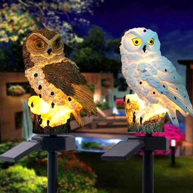 

Outdoor Lantern Solar Garden Light Solar Powered for Pathway Patio Yard Lawn Owl Animal Landscape Lamp Waterproof Solar Light