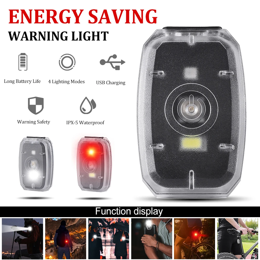 Bicycle Warning Taillight USB Rechargeable Energy-saving LED Bead Taillamp Red/White Light Waterproof For Cycling Camping Runing
Bicycle Warning Taillight USB Rechargeable Energy-saving LED Bead Taillamp Red/White Light Waterproof For Cycling Camping Runing