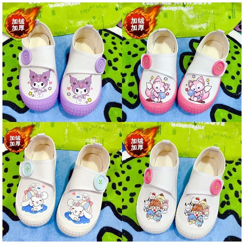 Sanrioed My Melody Cinnamoroll Kuromi Children Thickened Canvas Shoes Kawaii Soft Sole Comfortable White Casual Shoes Kids Gift
Sanrioed My Melody Cinnamoroll Kuromi Children Thickened Canvas Shoes Kawaii Soft Sole Comfortable White Casual Shoes Kids Gift