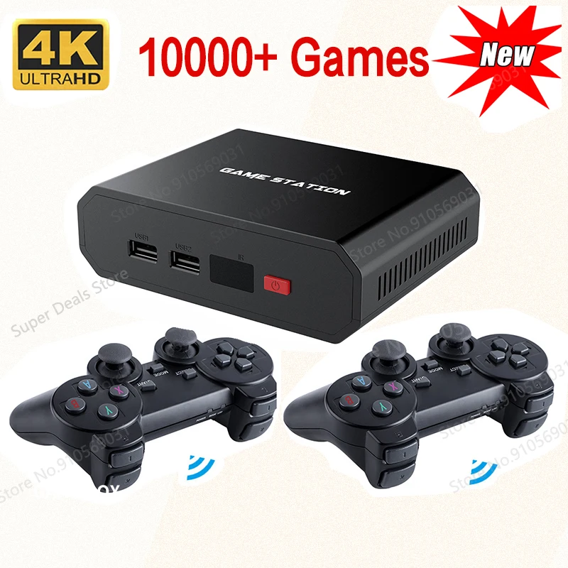 K HD TV Box Video Game Console Built in 10000 Games Retro Game Station With Wireless Controller 8 Simulator
K HD TV Box Video Game Console Built in 10000 Games Retro Game Station With Wireless Controller 8 Simulator