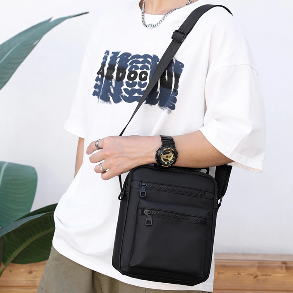 Casual Side Bags for Men Waterproof Nylon Small Satchel Multi Pocket Zipper Adjustable Strap for Travel Work for Running Sports
Casual Side Bags for Men Waterproof Nylon Small Satchel Multi Pocket Zipper Adjustable Strap for Travel Work for Running Sports