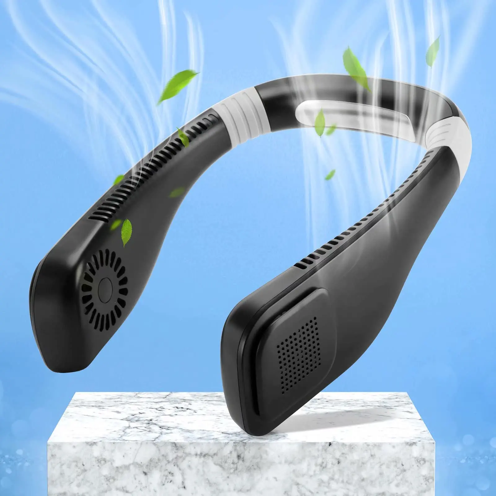 2022 Portable Bladeless Hanging Fans Quiet Electric Neck Fan USB Rechargeable Air Conditioner Cooling Wearable Neckband Fans
2022 Portable Bladeless Hanging Fans Quiet Electric Neck Fan USB Rechargeable Air Conditioner Cooling Wearable Neckband Fans
