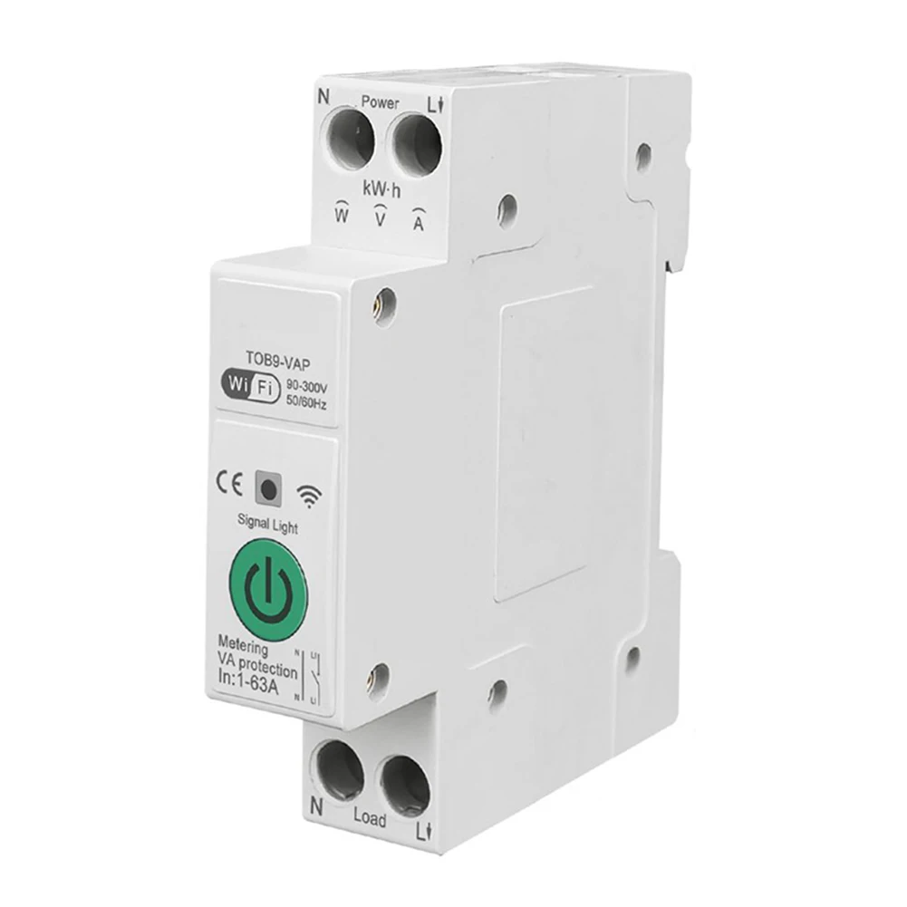 Circuit Breaking Protection Electric Energy Measuremen with TUYA WiFi Remote Control Energy Monitoring Schedule and Timer
Circuit Breaking Protection Electric Energy Measuremen with TUYA WiFi Remote Control Energy Monitoring Schedule and Timer