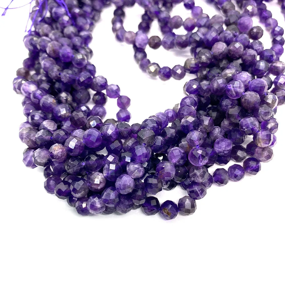 Natural Stone Beads Amethyst Loose Beads for Jewelry Making DIY Bracelets Necklaces 6mm Amethyst Crystal Facet Round Accessories
Natural Stone Beads Amethyst Loose Beads for Jewelry Making DIY Bracelets Necklaces 6mm Amethyst Crystal Facet Round Accessories