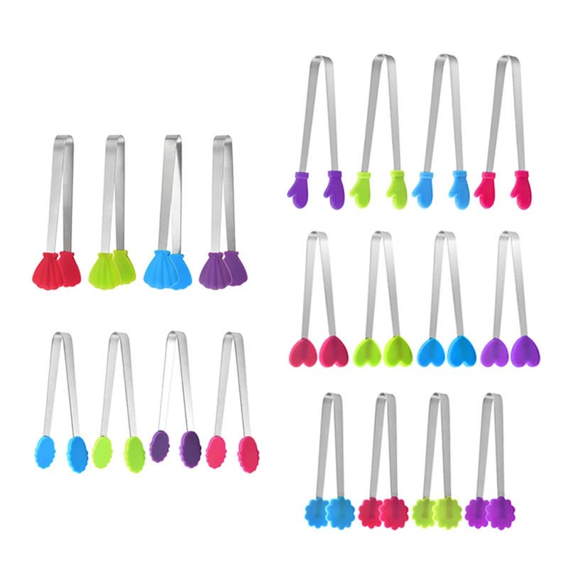 1Pc Silicone Food Tongs Flower Shape Non-slip Mini Silicone Head Stainless Steel Mini Tongs Food Serving Utensil Kitchen Tongs
1Pc Silicone Food Tongs Flower Shape Non-slip Mini Silicone Head Stainless Steel Mini Tongs Food Serving Utensil Kitchen Tongs