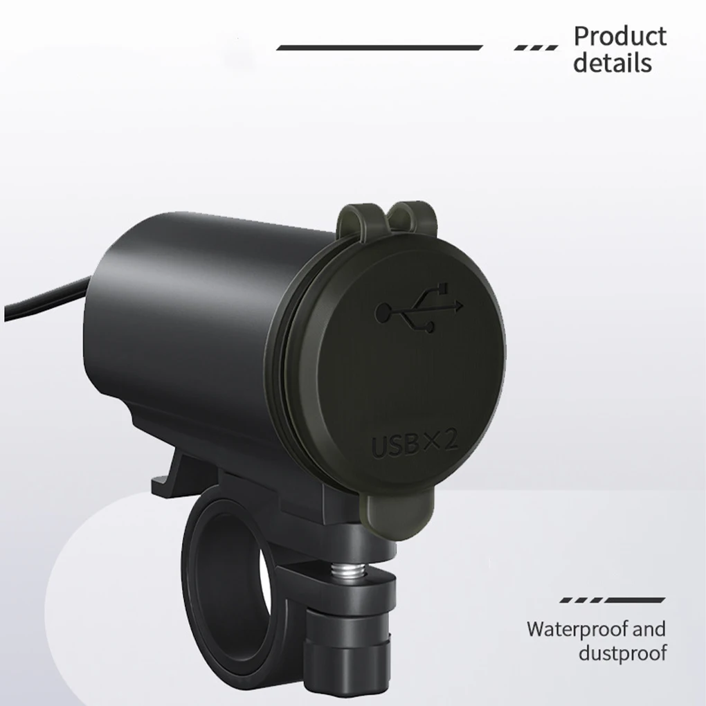 Charger Dual USB with Voltmeter Refit Modification Tools Chargers Control Accessory Fittings Universal Motorcycles
Charger Dual USB with Voltmeter Refit Modification Tools Chargers Control Accessory Fittings Universal Motorcycles