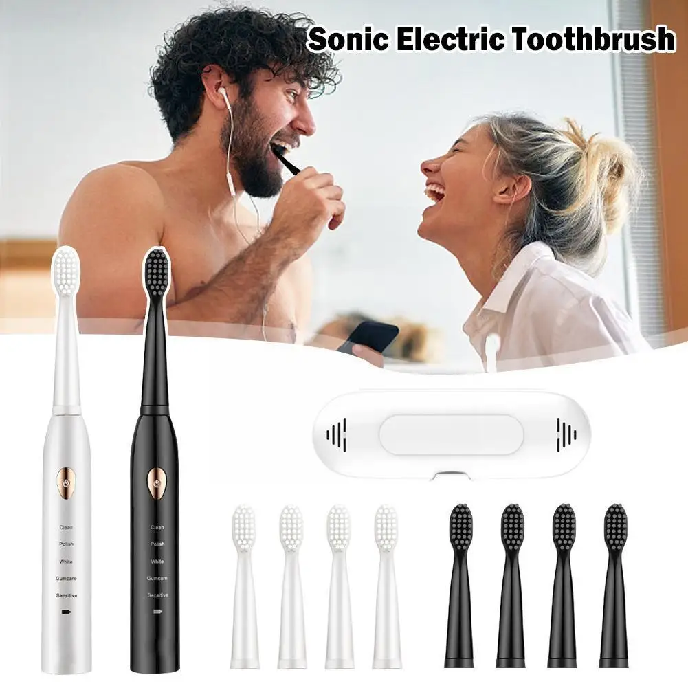 Ultrasonic Sonic Electric Toothbrush Rechargeable Tooth Whitening Washable Brush Teeth Electronic Timer Brush Adult Brushes F3Q0
Ultrasonic Sonic Electric Toothbrush Rechargeable Tooth Whitening Washable Brush Teeth Electronic Timer Brush Adult Brushes F3Q0