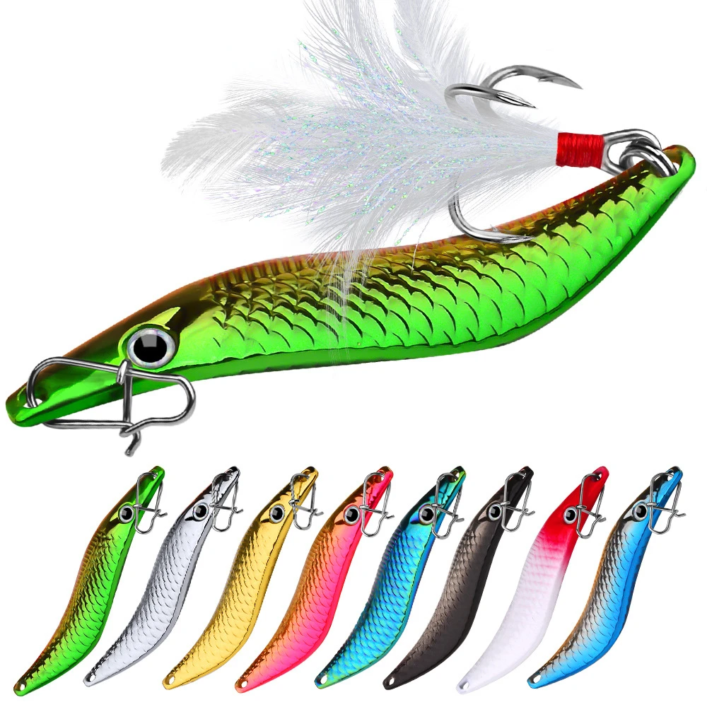 

1PC Metal Lure Spoon Bait 7g-10g-15g-20g Spinner Lure Jig Sequin Fishing Wobbler Trolling Hard Baits Fishing Tackle