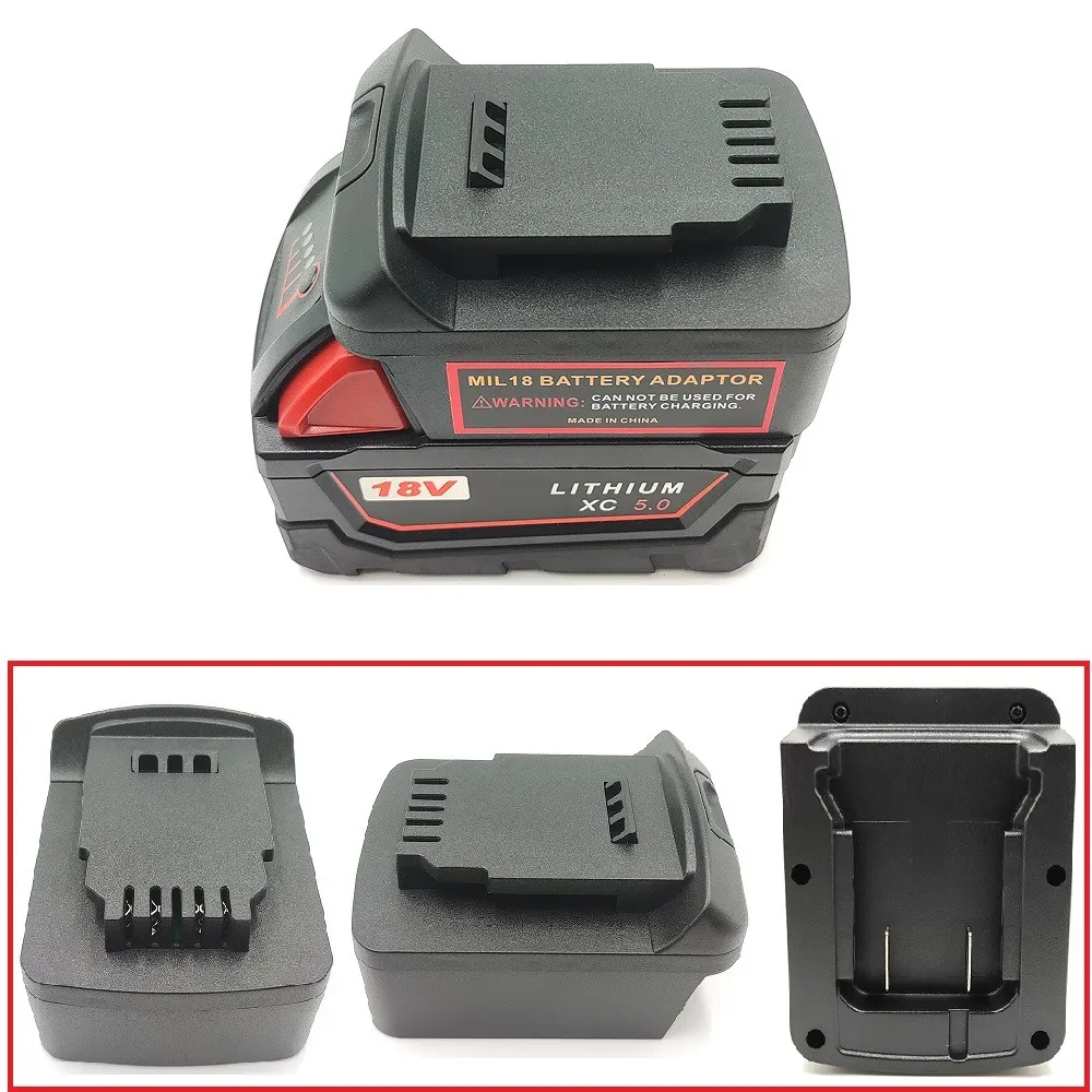 Black USB Battery Adapter 18V To 18V/20V Lithium Battery For Milwaukee Power Tool Batteries Accessories
Black USB Battery Adapter 18V To 18V/20V Lithium Battery For Milwaukee Power Tool Batteries Accessories