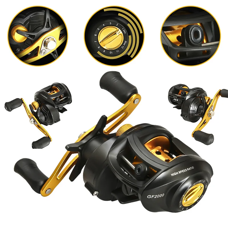 Fishing Reel Baitcasting Reel 8KG Max Drag 8.1:1 Ratio Magnetic Brake System Freshwater Saltwater Fishing Tackle Accessories
Fishing Reel Baitcasting Reel 8KG Max Drag 8.1:1 Ratio Magnetic Brake System Freshwater Saltwater Fishing Tackle Accessories
