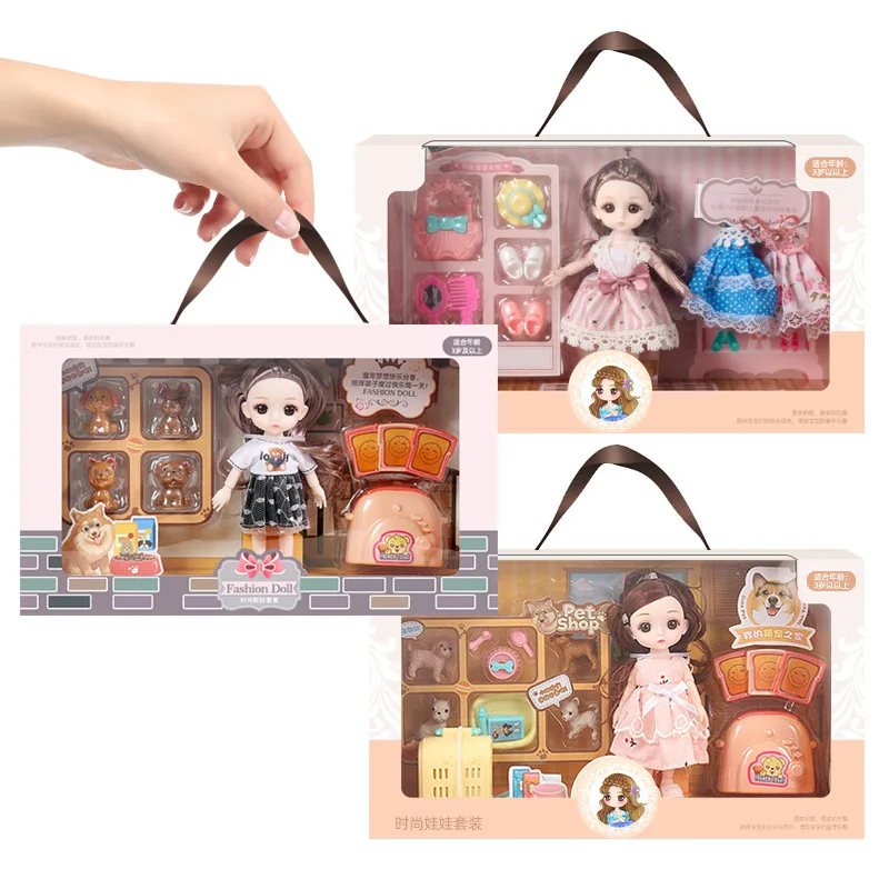 Fashion 16cm BJD Doll Twistable Joint Simulation Scene Play House Set Toys for Children Dress Up Princess Bicycle Pet Shop Toys
Fashion 16cm BJD Doll Twistable Joint Simulation Scene Play House Set Toys for Children Dress Up Princess Bicycle Pet Shop Toys