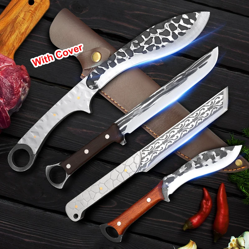 

Camping Hunting Knife Cleaver Meat Fish Beef Chicken Kitchen Knife Outdoor Survival Knife Butcher Boning Knife Chef Cooking Tool