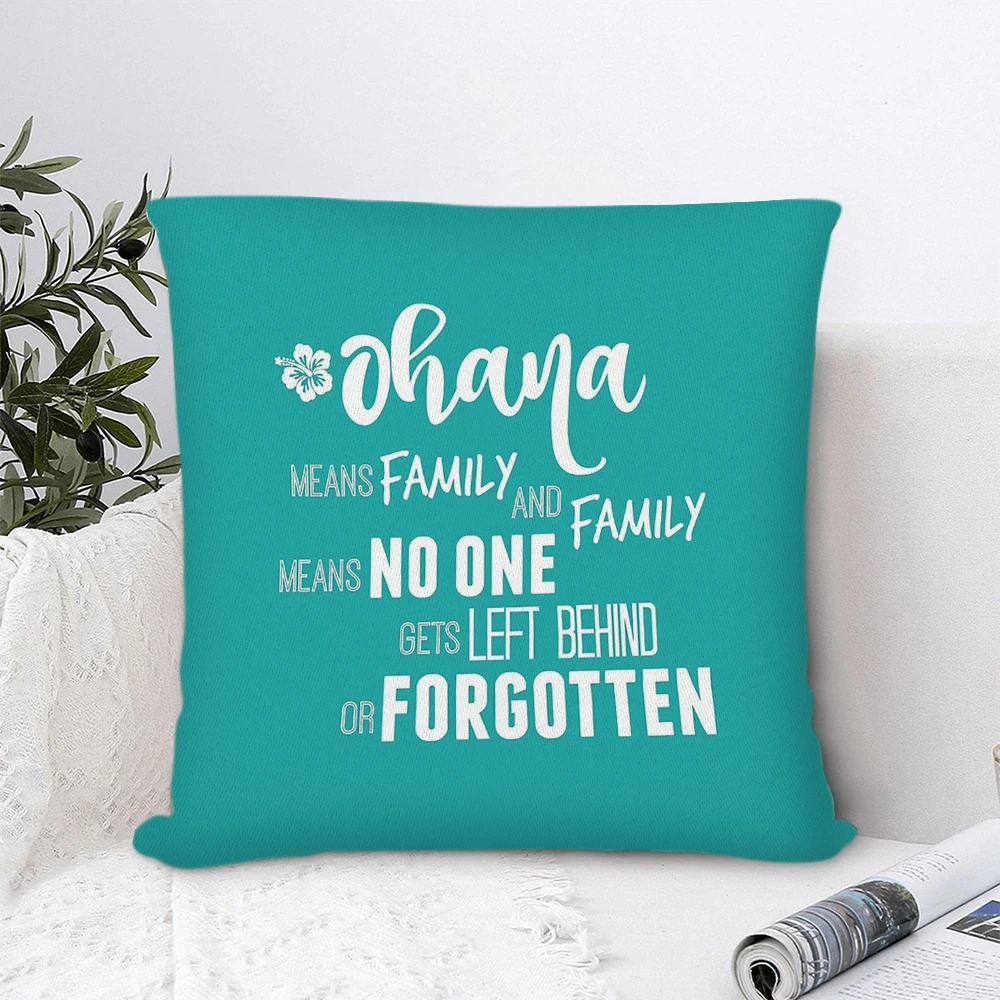 Ohana in White Polyester Pillow Cover Decorative Pillows for Sofa Bedroom Pillow Cases Home Decor Cushion Covers 45*45cm
Ohana in White Polyester Pillow Cover Decorative Pillows for Sofa Bedroom Pillow Cases Home Decor Cushion Covers 45*45cm