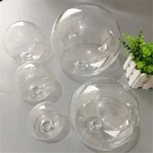 Clear 2cm opening Clear Ball Glass for Pendant Lamp Globe 2.2cm thread G9 glass lampshade cover for Hanging Light Chandelier