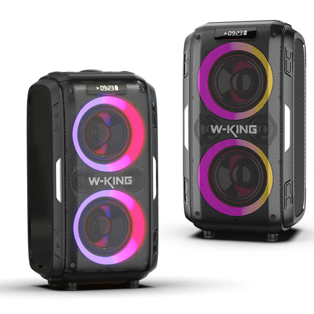 120W Power Bluetooth Party Speaker with Light, Support Guitar Input and USB, 18000mAh Large Battery
120W Power Bluetooth Party Speaker with Light, Support Guitar Input and USB, 18000mAh Large Battery