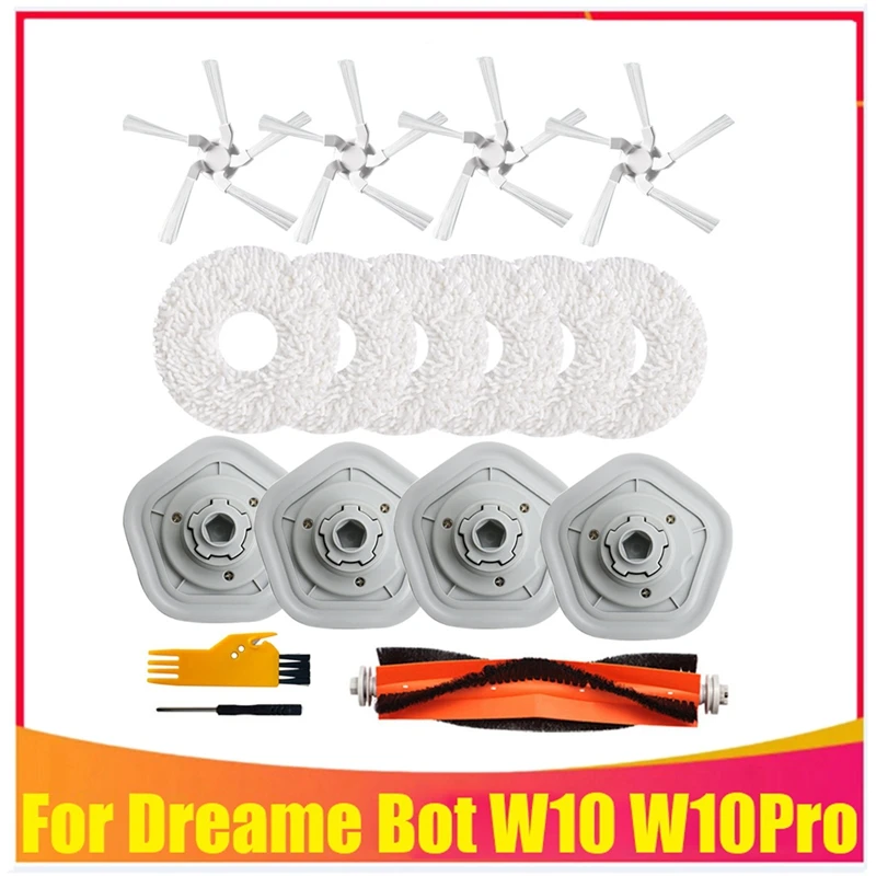 17Pcs Washable Mop Cloth Main Side Brush Accessories Kit For Xiaomi Dreame W10/W10 Pro Robot Vacuum Cleaner
17Pcs Washable Mop Cloth Main Side Brush Accessories Kit For Xiaomi Dreame W10/W10 Pro Robot Vacuum Cleaner