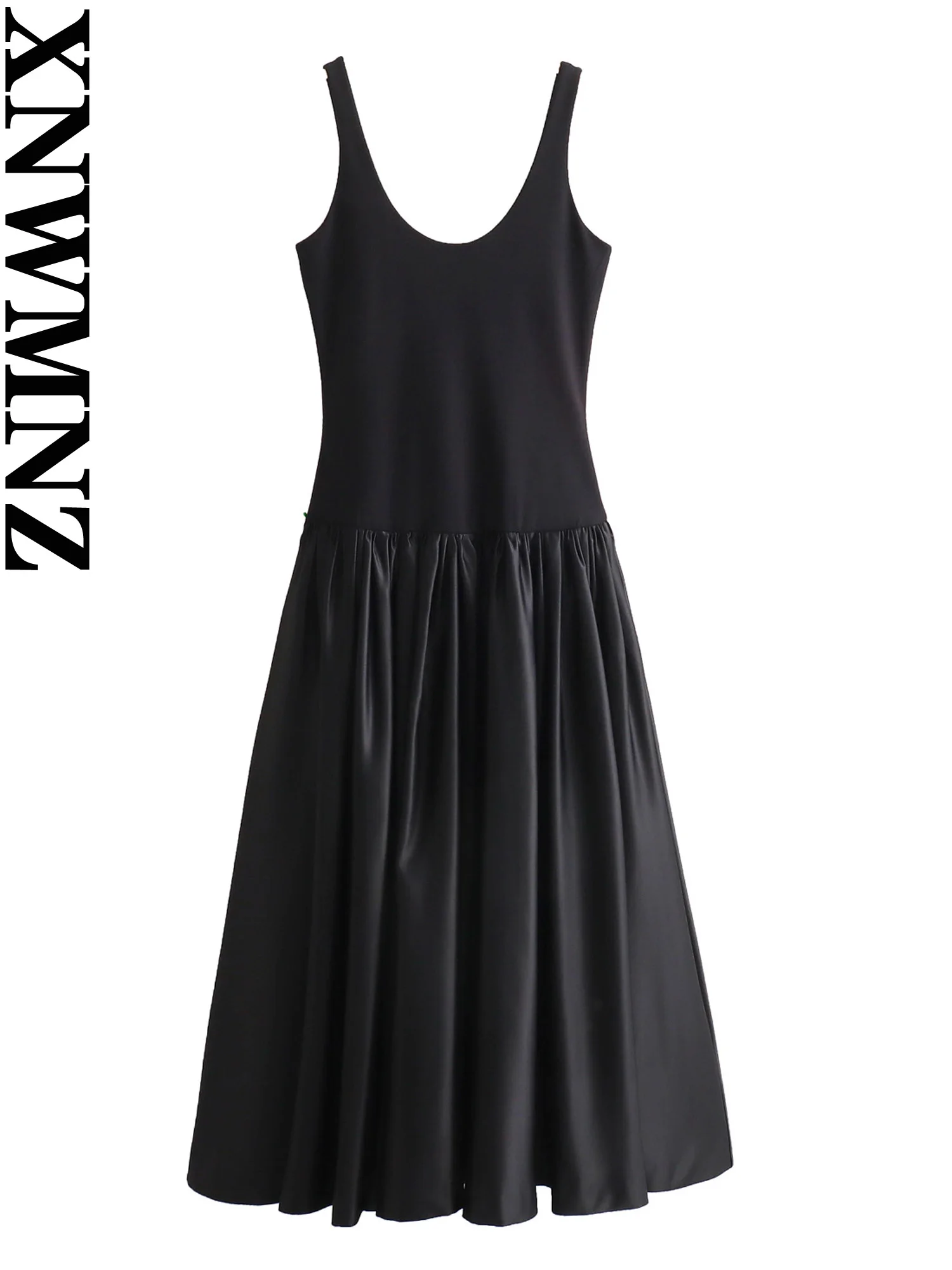 XNWMNZ Women's Fashion 2023 Autumn/Winter Contrast Dress Women Vintage Wide Straps Voluminous Hem Versatile Female Midi Dresses 
XNWMNZ Women's Fashion 2023 Autumn/Winter Contrast Dress Women Vintage Wide Straps Voluminous Hem Versatile Female Midi Dresses