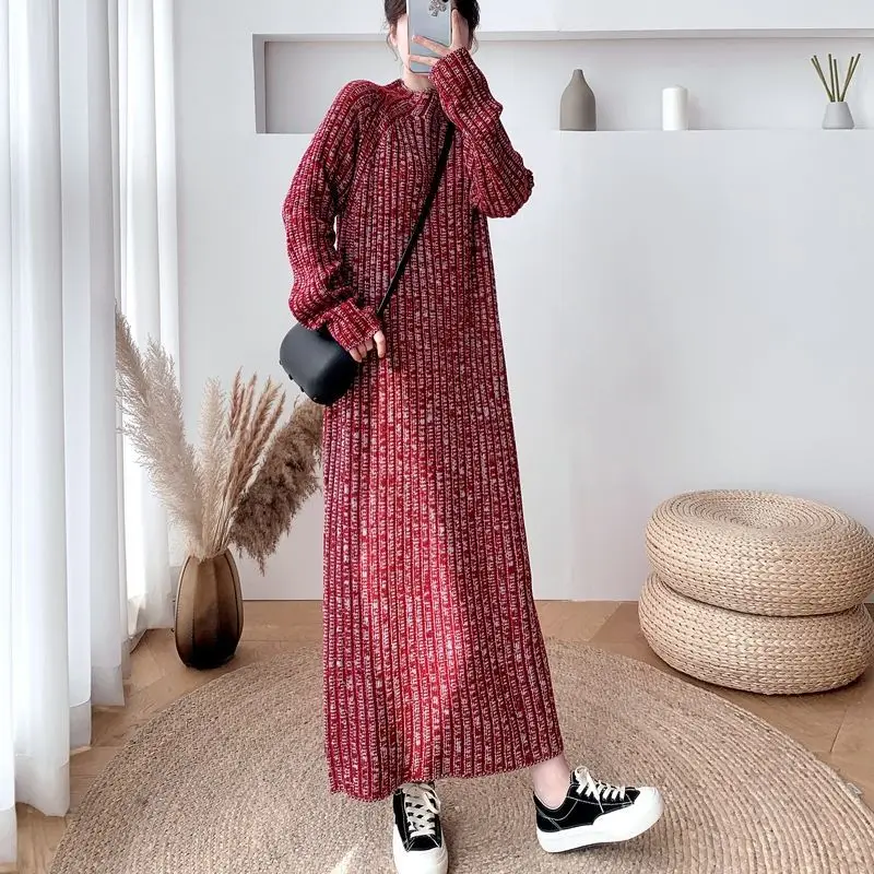 2022 New Arrival Autumn Winter Women Loose Casual Straight Ankle-length Dress All-matched Arts Style Vintage Knitting Dress P725
2022 New Arrival Autumn Winter Women Loose Casual Straight Ankle-length Dress All-matched Arts Style Vintage Knitting Dress P725