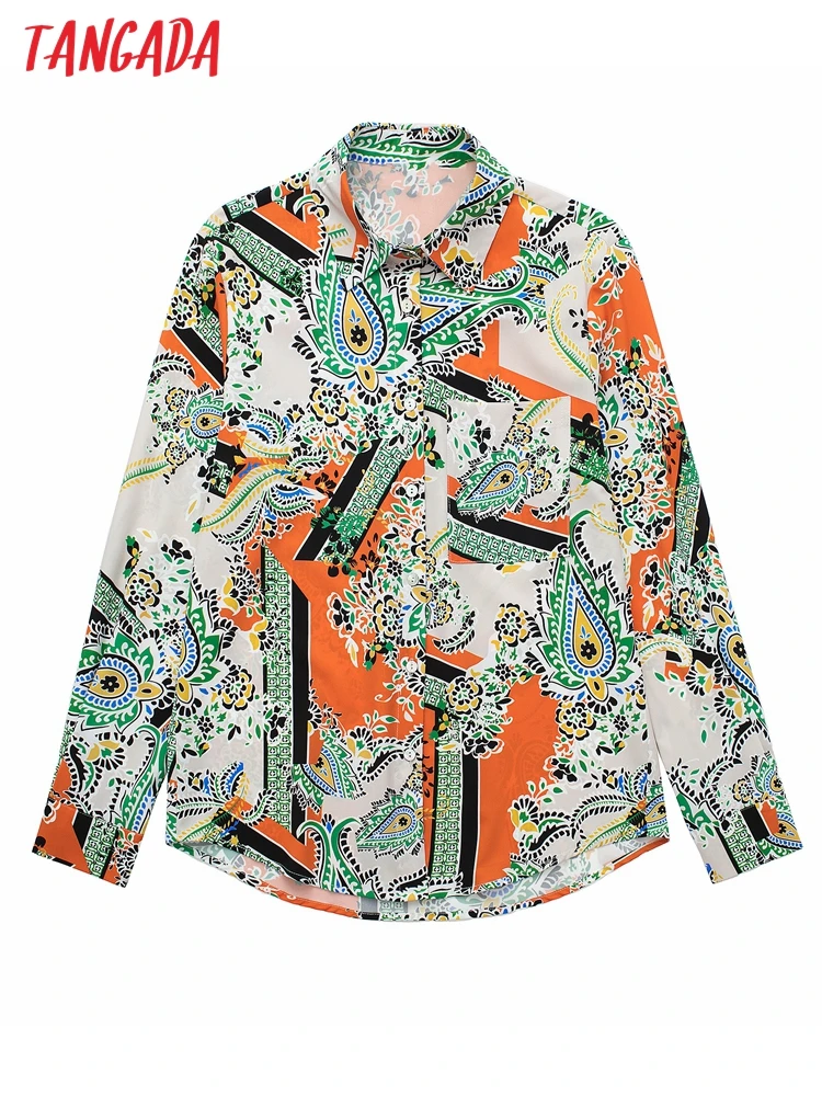 Tangada Women Totem Printed Loose Shirts Vintage Long Sleeve Button-up Female Blouses Chic Tops JE195
Tangada Women Totem Printed Loose Shirts Vintage Long Sleeve Button-up Female Blouses Chic Tops JE195
