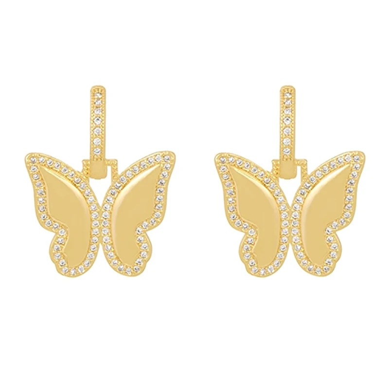 Серьги-подвески женские из нержавеющей стали золотого цвета с бабочкой
Серьги-подвески женские из нержавеющей стали золотого цвета с бабочкой