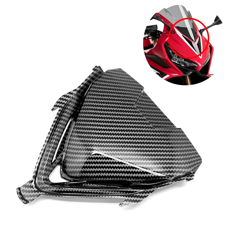 Motorcycle ABS PLASTIC Front Upper Mid Headlight Fairing Panel Hydro Dipped Carbon Fiber Finish For HONDA CBR 650R 2019-2022
Motorcycle ABS PLASTIC Front Upper Mid Headlight Fairing Panel Hydro Dipped Carbon Fiber Finish For HONDA CBR 650R 2019-2022