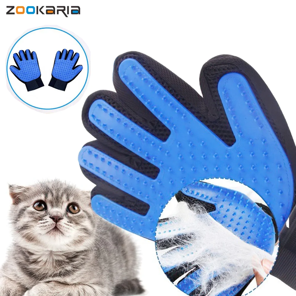 Щетка-перчатка для вычесывания собак кошек расческа домашних питомцев