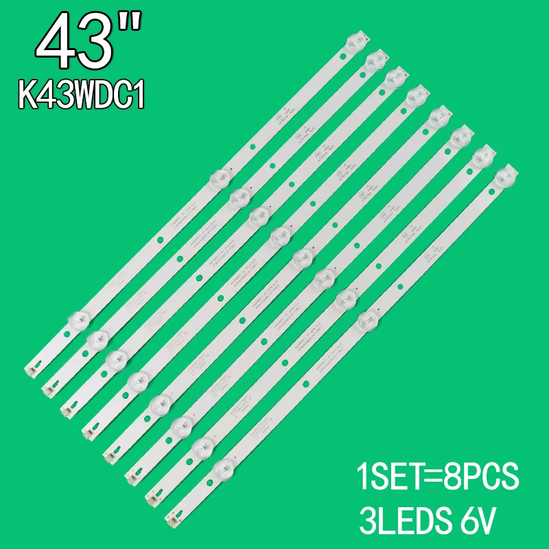 8 Unids/Lote Tira De LED Para Iluminación Trasera Para 43PFT4002 43DL4012N K430WDK3 K430WDC1 A1 A3 4708-K43WDC-A3113N11
8 Unids/Lote Tira De LED Para Iluminación Trasera Para 43PFT4002 43DL4012N K430WDK3 K430WDC1 A1 A3 4708-K43WDC-A3113N11