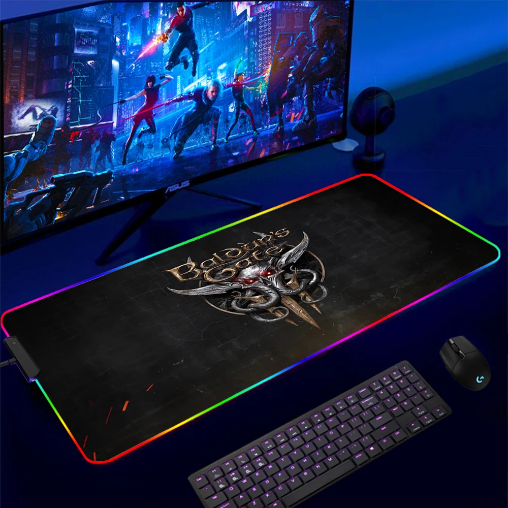 Large RGB Mouse Pad xxl Gaming Mousepad LED Mause Pad Gamer Baldurs Gate Mouse Carpet Big Mause Pad PC Desk Pad Mat with Backlit
Large RGB Mouse Pad xxl Gaming Mousepad LED Mause Pad Gamer Baldurs Gate Mouse Carpet Big Mause Pad PC Desk Pad Mat with Backlit