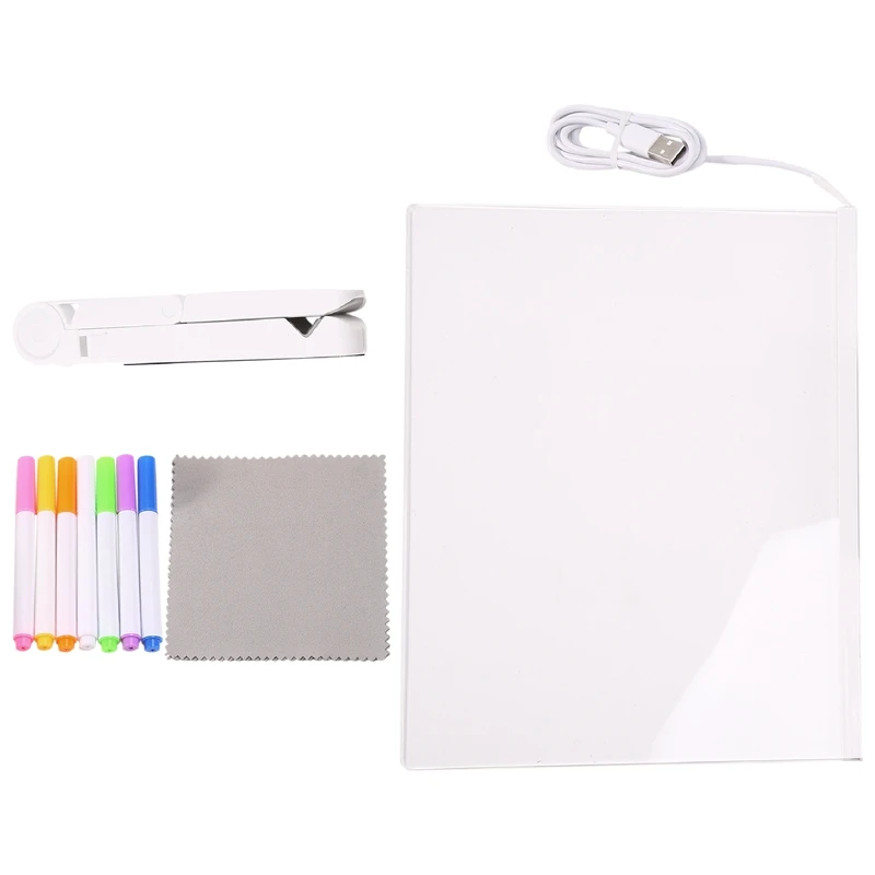Note Message Board LED Acrylic Message Board Message Note Board USB Luminous Drawing Board 30X20cm With 7 Color Paintbrush
Note Message Board LED Acrylic Message Board Message Note Board USB Luminous Drawing Board 30X20cm With 7 Color Paintbrush