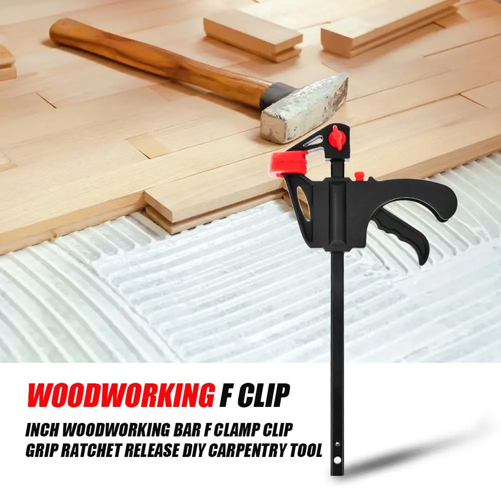 4 Inch 1/2/5/10Pcs Woodworking Work Bar F Clamp Clip Set Hard Quick Ratchet Release DIY Carpentry Hand Tool Gadget Tool
4 Inch 1/2/5/10Pcs Woodworking Work Bar F Clamp Clip Set Hard Quick Ratchet Release DIY Carpentry Hand Tool Gadget Tool