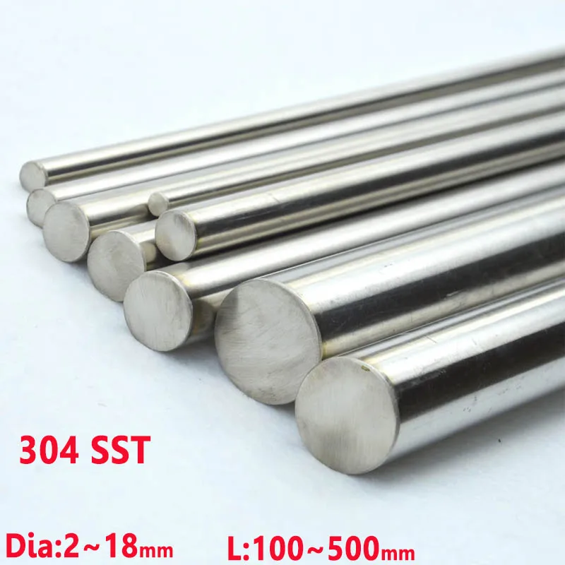 304 Stainless Steel Rod Solid 2mm 2.5mm 3mm 4mm 5mm 6mm 7mm 8mm-18mm Linear Shaft Metric Round Rod 100mm-500mm Length Round Bar
304 Stainless Steel Rod Solid 2mm 2.5mm 3mm 4mm 5mm 6mm 7mm 8mm-18mm Linear Shaft Metric Round Rod 100mm-500mm Length Round Bar