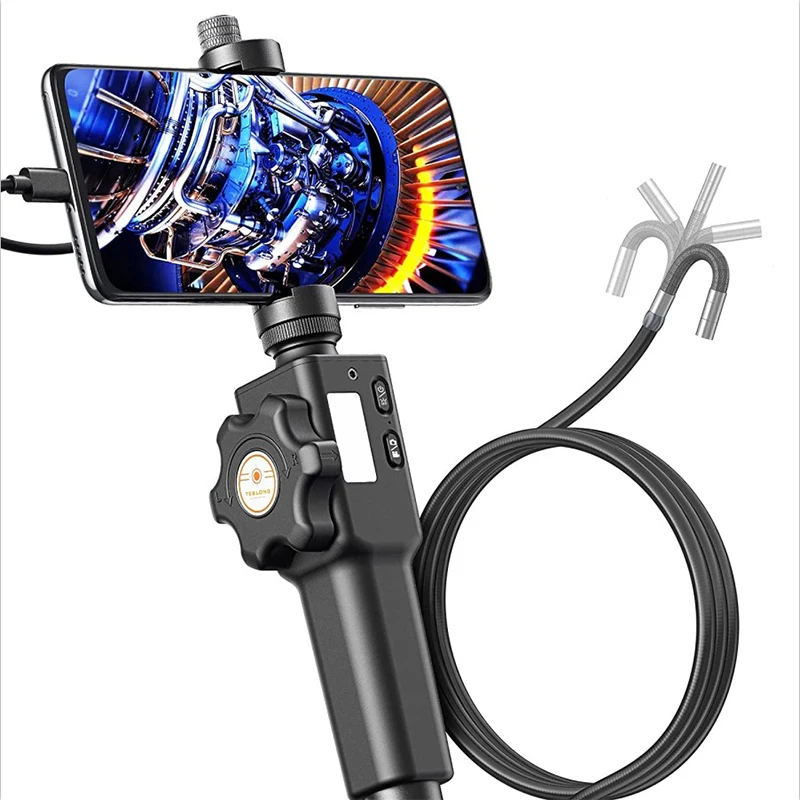 Articulating Endoscope Camera for iPhone Visual Automotive industrial endoscope 8.5MM 2-Ways &180 Degree Articulates Probe 2m
Articulating Endoscope Camera for iPhone Visual Automotive industrial endoscope 8.5MM 2-Ways &180 Degree Articulates Probe 2m