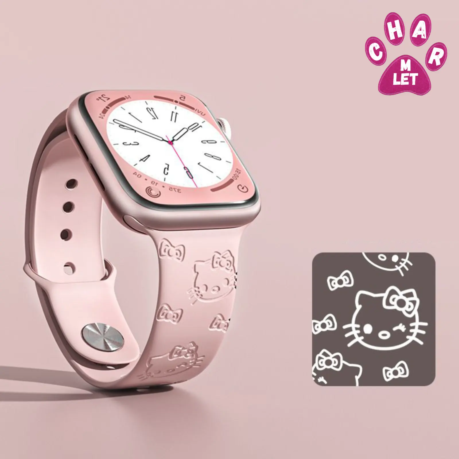 Kawaii Sanrio Hello Kitty Silicone Apple Watch Band Accessories Cute Gifts for Girls Cartoon Printing Watch Student Staionery
Kawaii Sanrio Hello Kitty Silicone Apple Watch Band Accessories Cute Gifts for Girls Cartoon Printing Watch Student Staionery