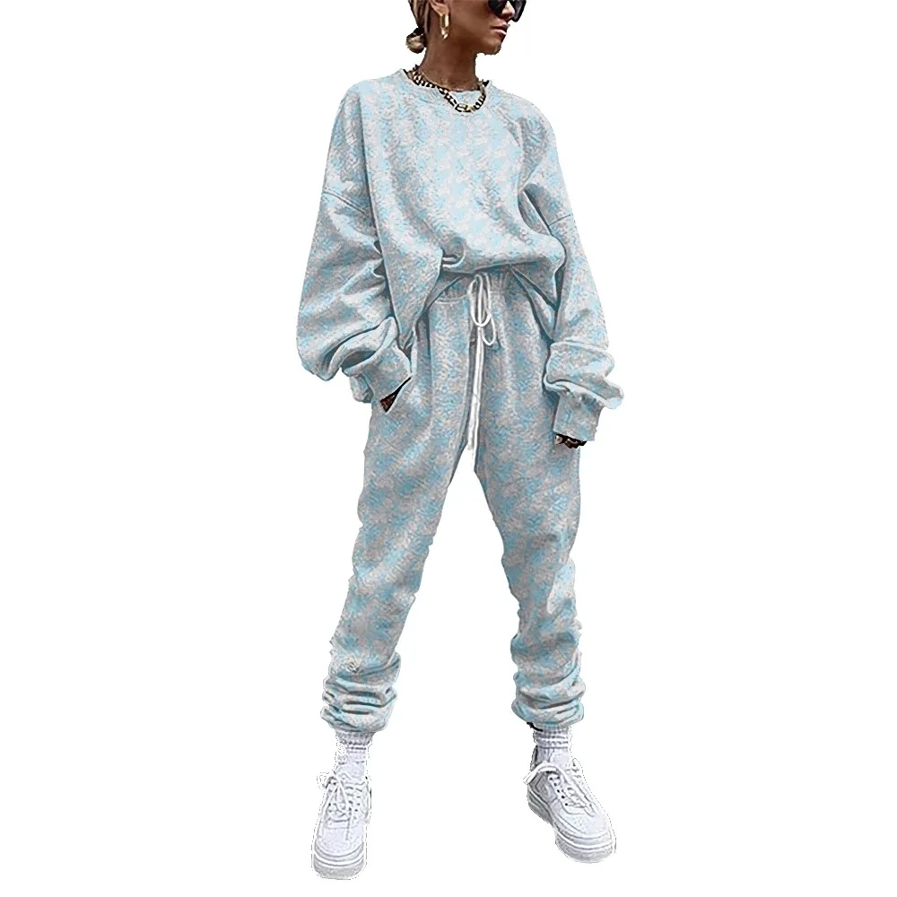 Women's Activewear Two Piece Floral Print Activewear Casual Sweater + Pants Women's Activewear
Women's Activewear Two Piece Floral Print Activewear Casual Sweater + Pants Women's Activewear
