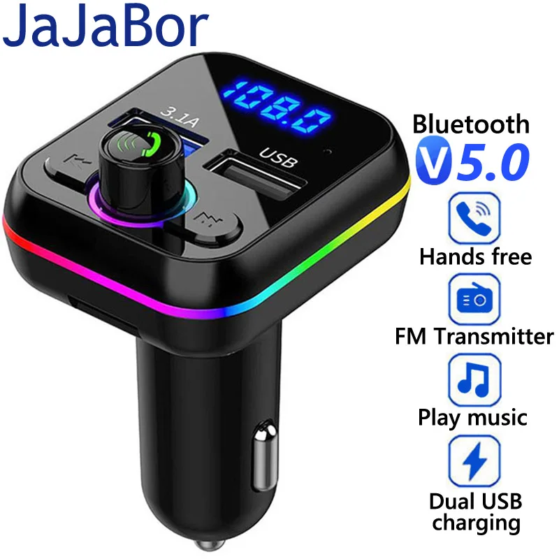 Автомобильный fm-передатчик JaJaBor, tf-карта, u-диск, Автомобильный MP3-плеер, двойной Usb, быстрая зарядка, автомобильное зарядное устройство, Bluetooth ...
Автомобильный fm-передатчик JaJaBor, tf-карта, u-диск, Автомобильный MP3-плеер, двойной Usb, быстрая зарядка, автомобильное зарядное устройство, Bluetooth ...