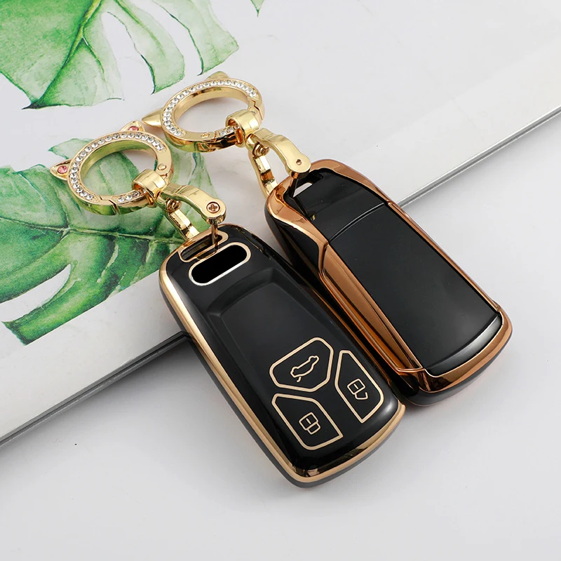 TPU Car Key Case Cover Protection Shell krychain For Audi A4 B9 A5 A6 8S 8W Q5 Q7 4M S4 S5 S7 TT TTS TFSI RS 2016 2017 2018 2019
TPU Car Key Case Cover Protection Shell krychain For Audi A4 B9 A5 A6 8S 8W Q5 Q7 4M S4 S5 S7 TT TTS TFSI RS 2016 2017 2018 2019