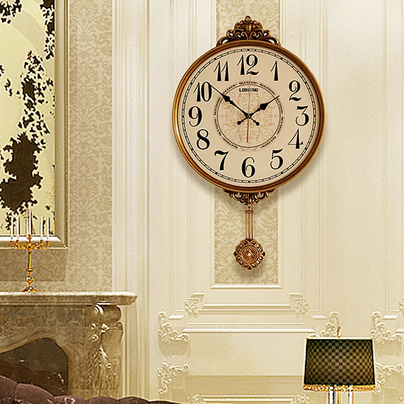 European Luxury Wall Watch Bedroom Vintage Quartz Pendulum Modern Living Room Wall Clock Silent Stylish Art Chambre Home Decor
European Luxury Wall Watch Bedroom Vintage Quartz Pendulum Modern Living Room Wall Clock Silent Stylish Art Chambre Home Decor