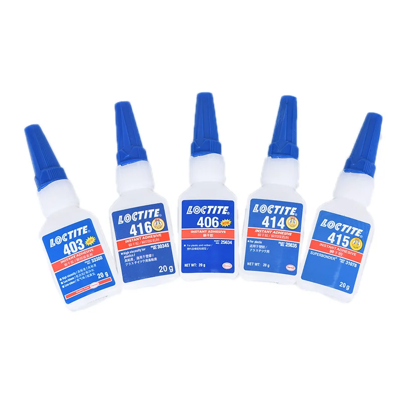 Quick Dry Super Glue 403 406 414 415 416 Repairing Glue Instant Adhesive Loctite Self-Adhesive Stronger Super Glue 20ml 
Quick Dry Super Glue 403 406 414 415 416 Repairing Glue Instant Adhesive Loctite Self-Adhesive Stronger Super Glue 20ml