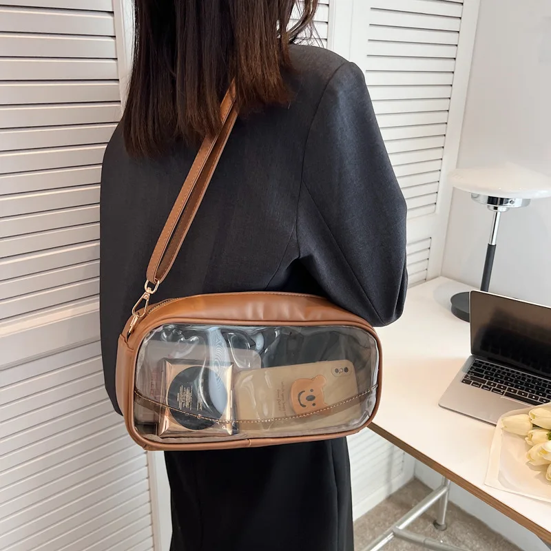 PVC Transparent Women's Bags Spring Summer 2022 Trend Shoulder Bag Handbags for Women Luxury Designer Handbag
PVC Transparent Women's Bags Spring Summer 2022 Trend Shoulder Bag Handbags for Women Luxury Designer Handbag