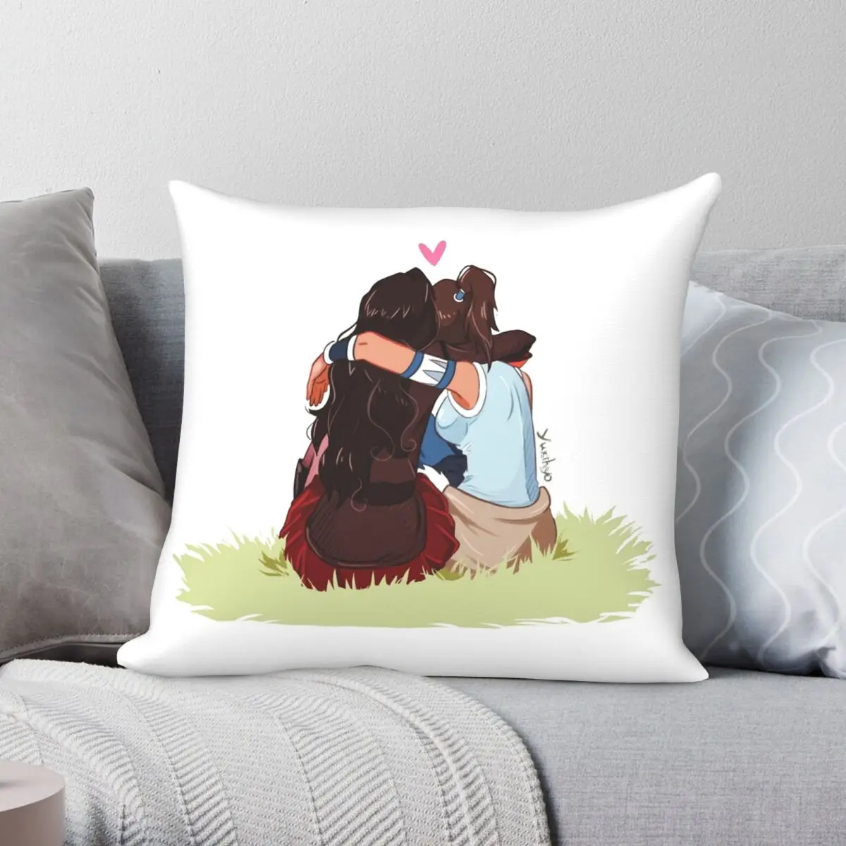 Korrasami Hugs Square Pillowcase Polyester Linen Velvet Creative Zip Decor Pillow Case Sofa Seater Cushion Cover 
Korrasami Hugs Square Pillowcase Polyester Linen Velvet Creative Zip Decor Pillow Case Sofa Seater Cushion Cover