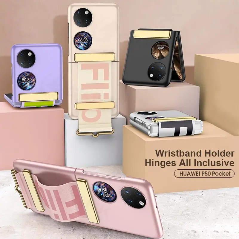 Folding Screen Mobile Phone Shell With Wristband Bracket Scratch-resistant Protective Cover Compatible For Huawei P50pocket
Folding Screen Mobile Phone Shell With Wristband Bracket Scratch-resistant Protective Cover Compatible For Huawei P50pocket