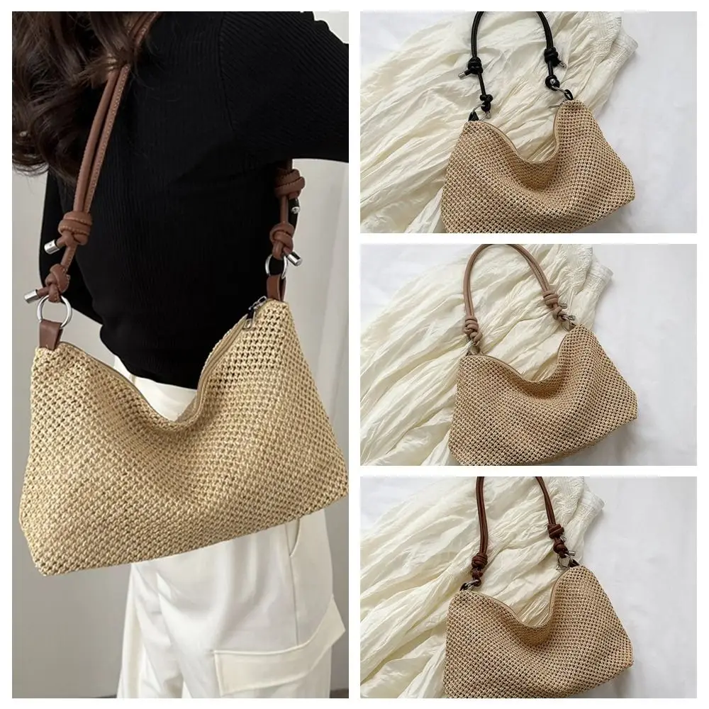 Large Capacity Straw Woven Crossbody Bag Casual Zipper Bohemian Style Adjustable Shoulder Strap Handmade Ladies
Large Capacity Straw Woven Crossbody Bag Casual Zipper Bohemian Style Adjustable Shoulder Strap Handmade Ladies