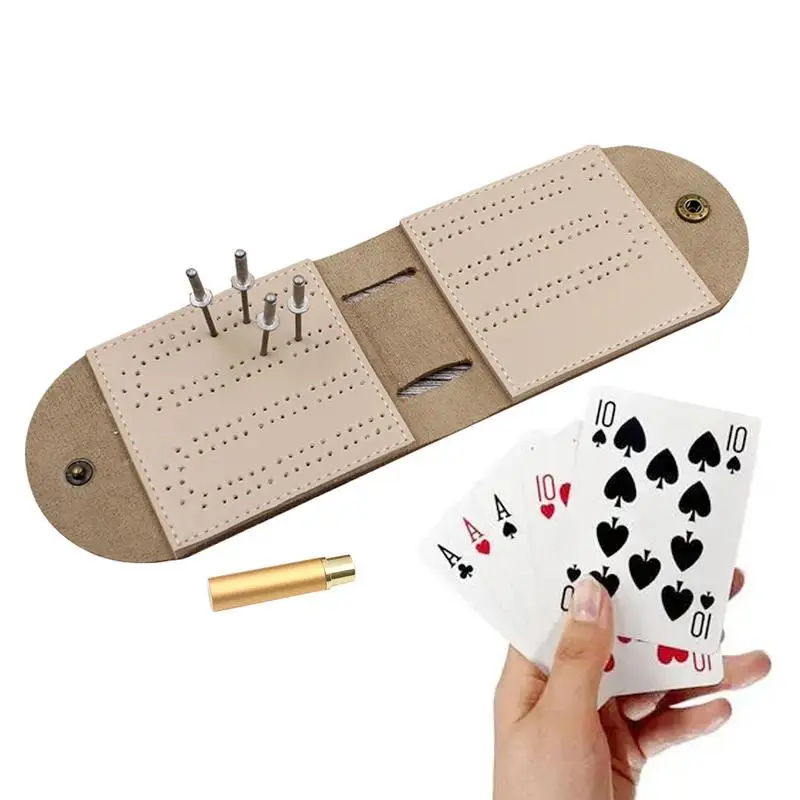 Fun Travel Cribbage Boards Leather Pocket Sized Card Game Board Scoring Boards With Cribbage Pegs Cribbage Board Game
Fun Travel Cribbage Boards Leather Pocket Sized Card Game Board Scoring Boards With Cribbage Pegs Cribbage Board Game