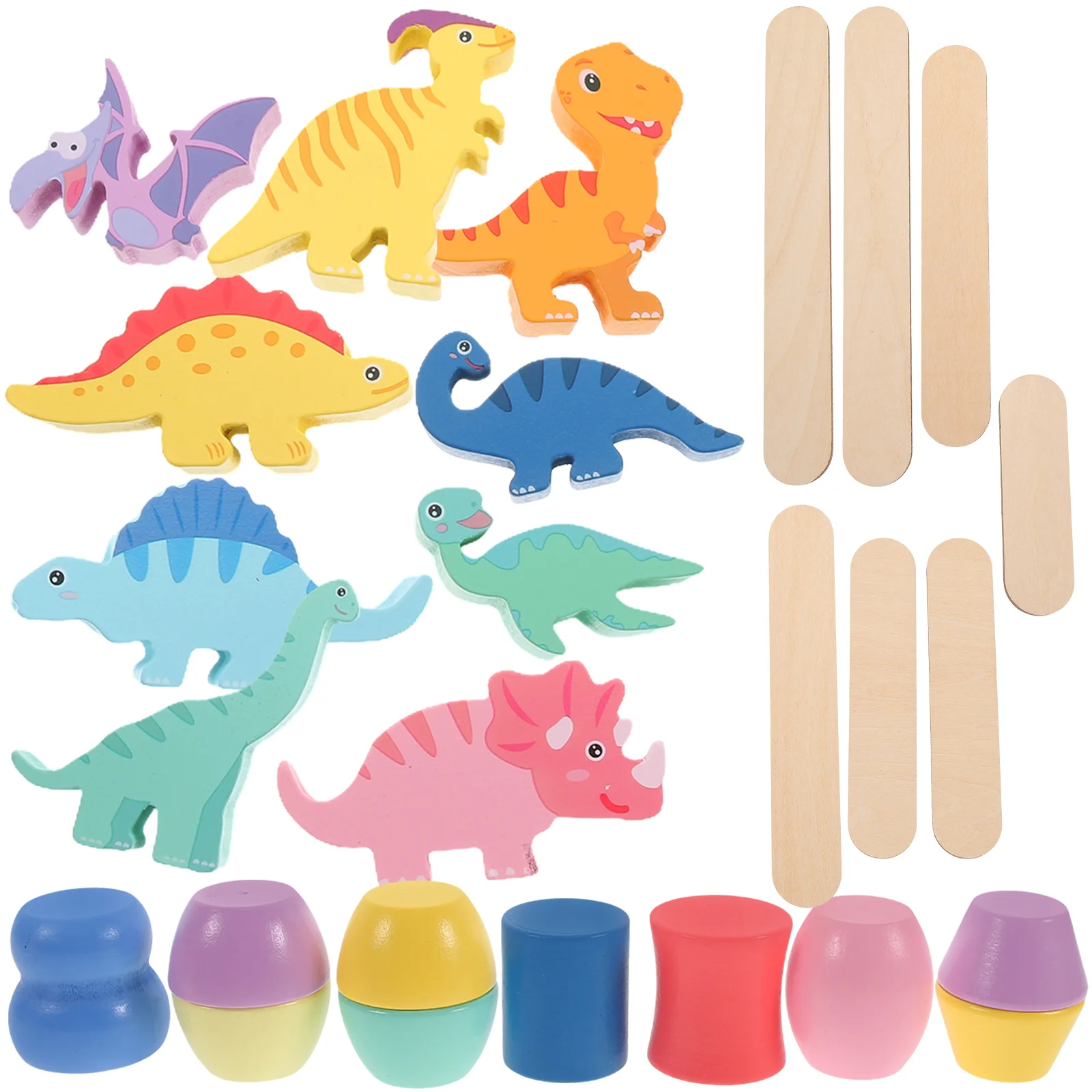 Plate Animals Toys Children Stacking Adorable Dinosaurs Blocks Toddler Early Educational Cognitive Wooden Dinosaur-shaped Kids 
Plate Animals Toys Children Stacking Adorable Dinosaurs Blocks Toddler Early Educational Cognitive Wooden Dinosaur-shaped Kids