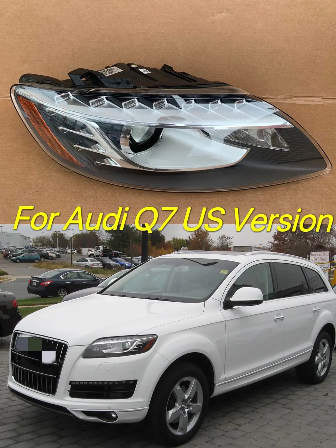 US Q7 Headlight for Audi 2010-2015 years car headlamp Q7 US version factory price OEM headlamp
US Q7 Headlight for Audi 2010-2015 years car headlamp Q7 US version factory price OEM headlamp